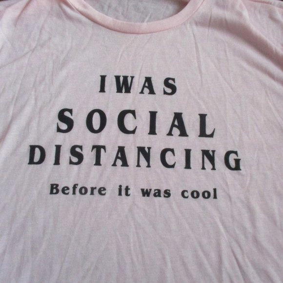 3/$25 I Was Social Distancing Before It Was Cool Tee LG-XL - Picture 5 of 5